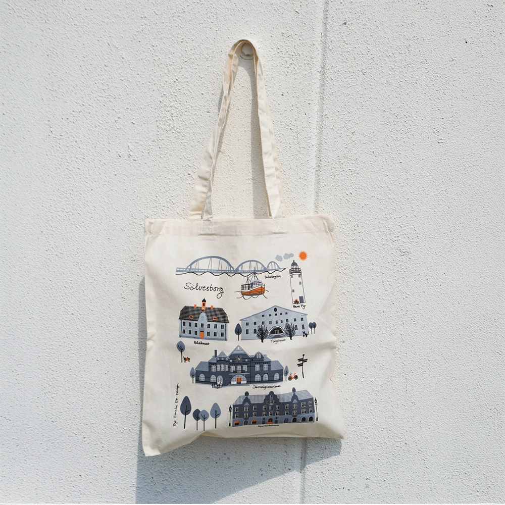 Tygkasse 38x42 cm -  Natur